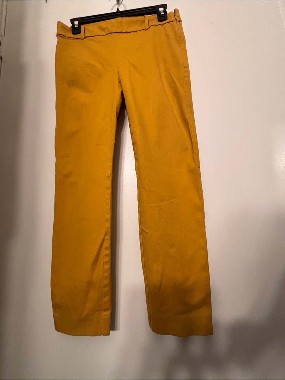 J. Crew Women's Mustard Straight-Leg Chinos